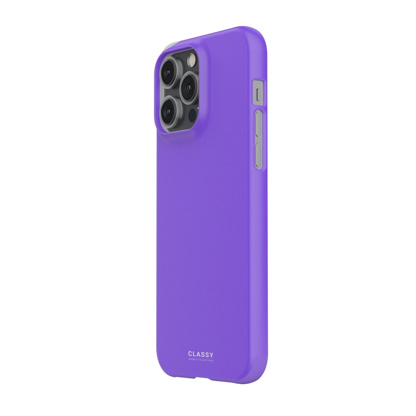 Neon Purple Snap Case side