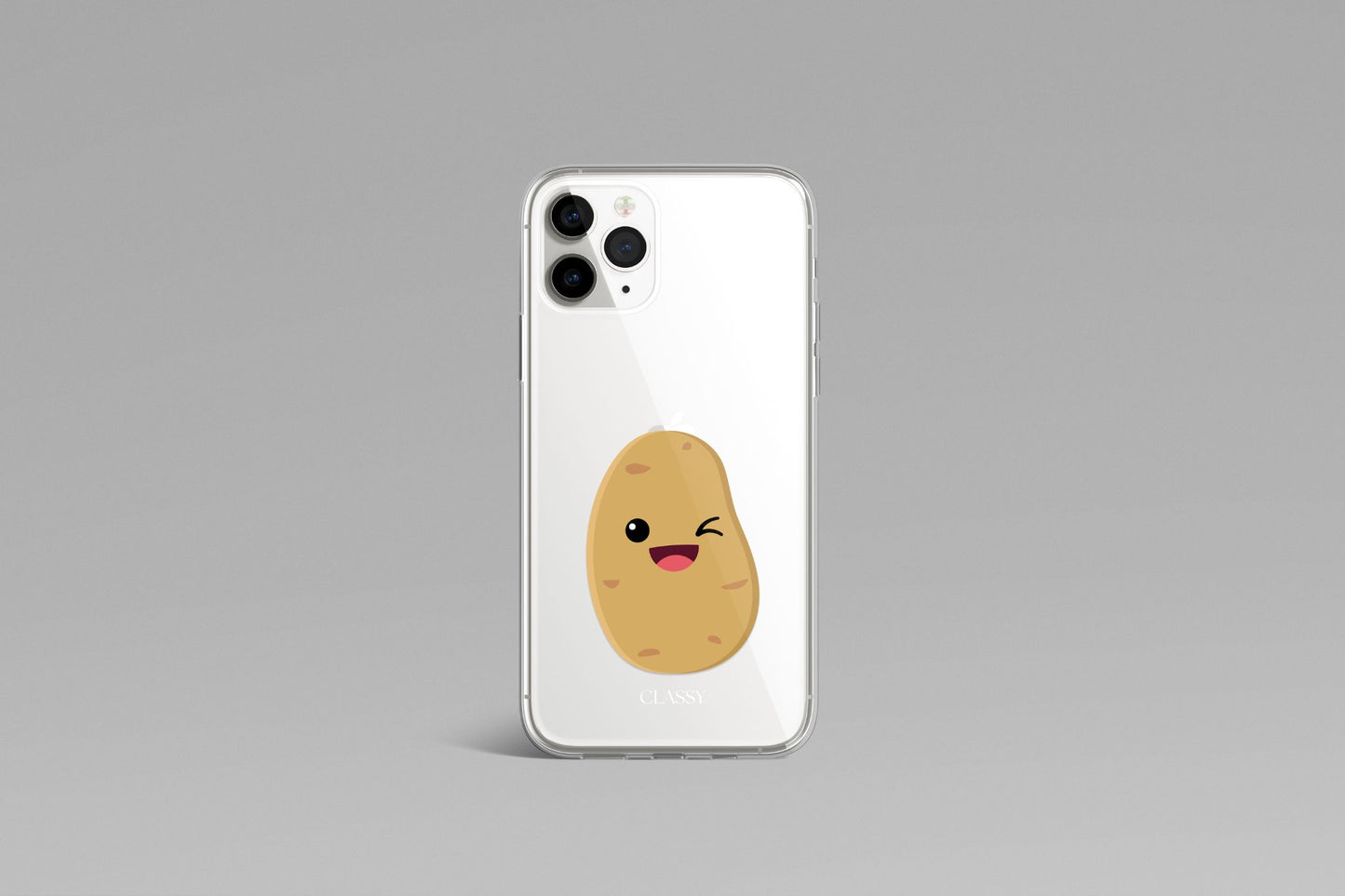 Potato Matching Couple Clear Case - Left