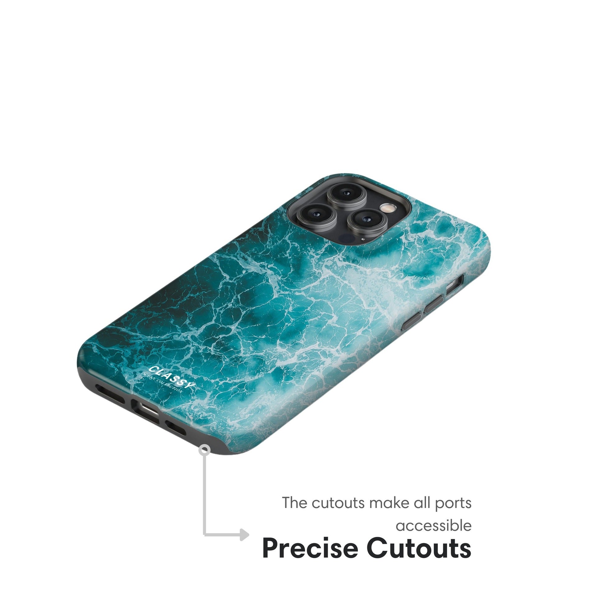 Ocean Waves Breeze Tough Case cutouts