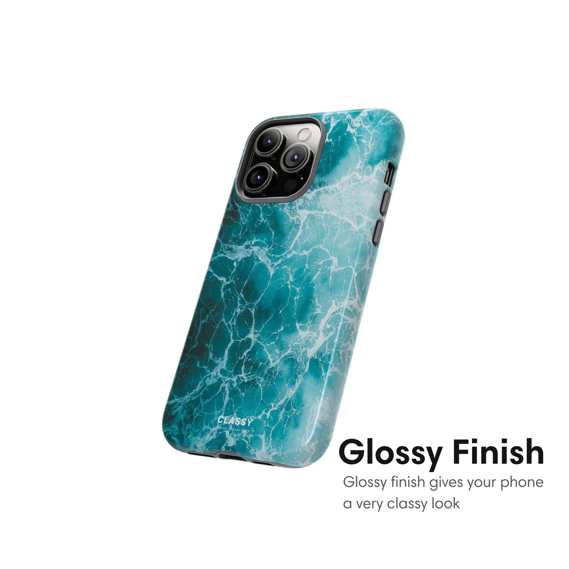 Ocean Waves Breeze Tough Case glossy