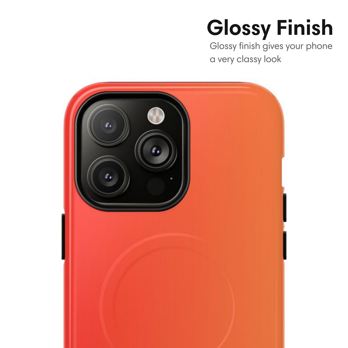 Orange Ombre MagSafe Tough Case glossy