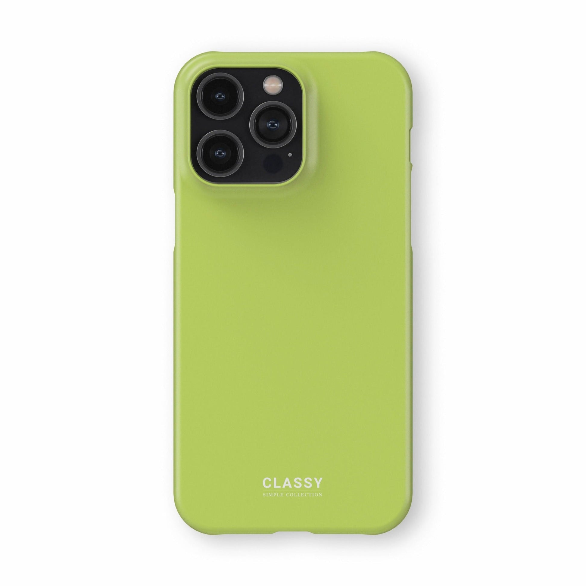 Pastel Lime Green Snap Case front