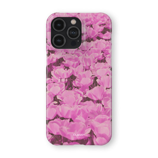 Pink Flower Painting Snap Case front