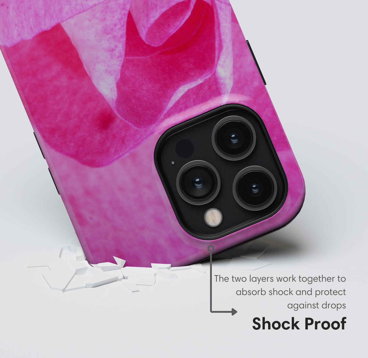 Pink Flower Tough Case shockproof