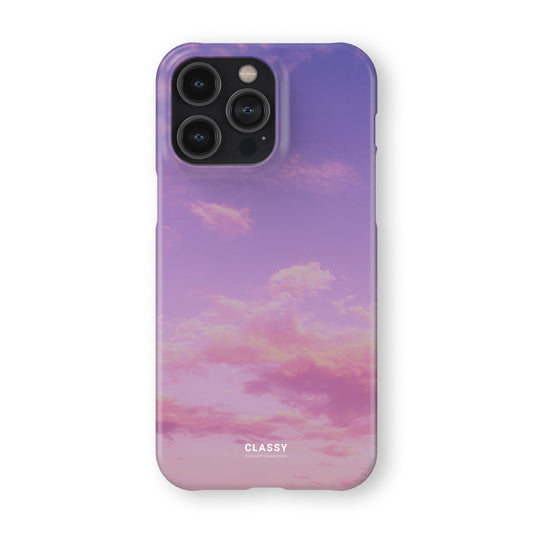 Pink Sunset Clouds Snap Case front