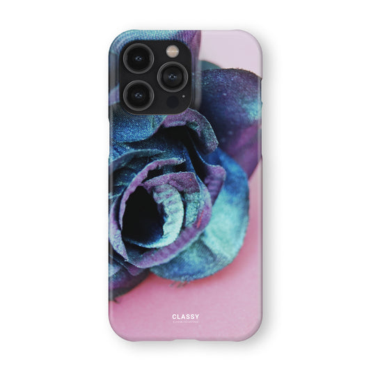 Pink and Blue Flowers Snap Case front