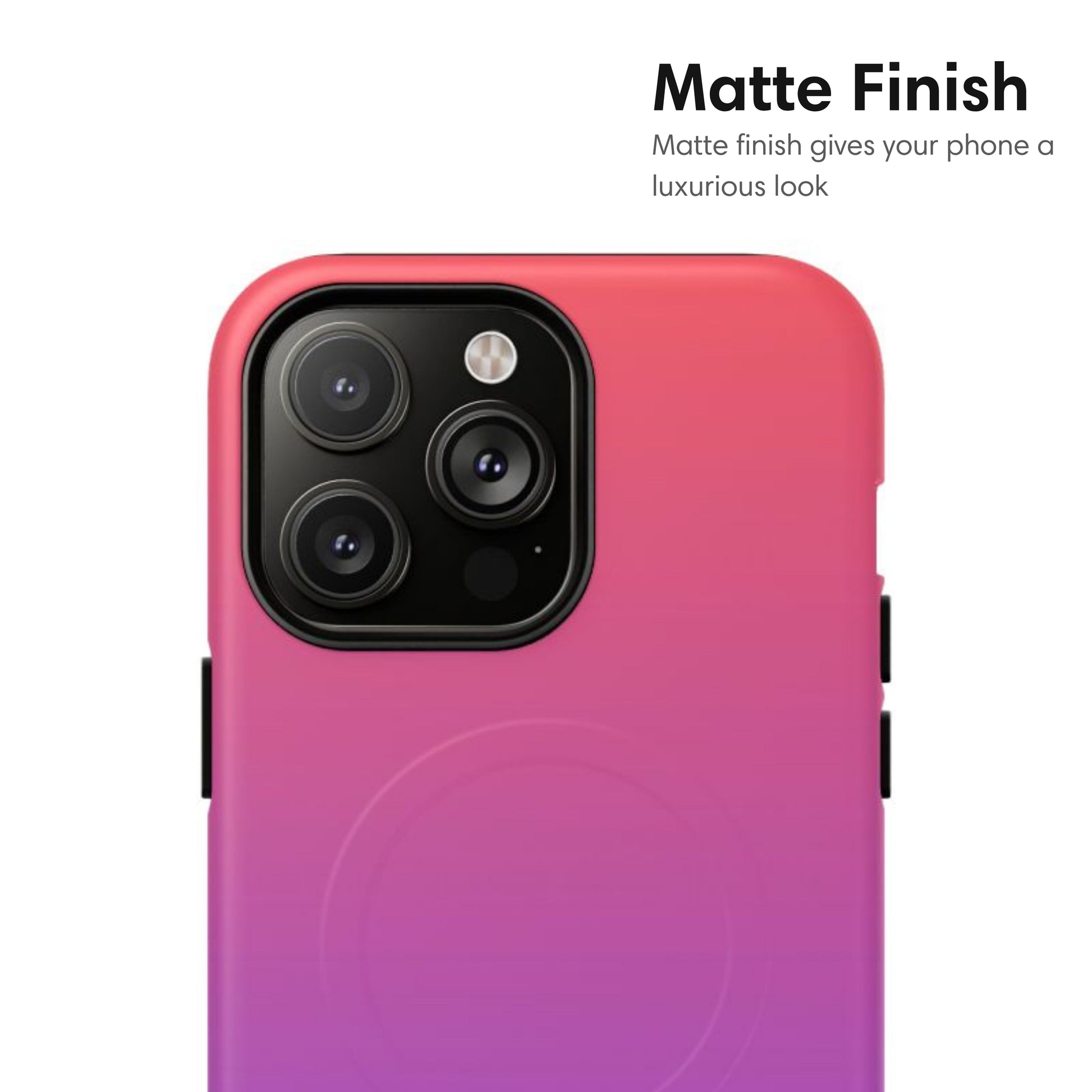 Pink and Purple Ombre MagSafe Tough Case matte