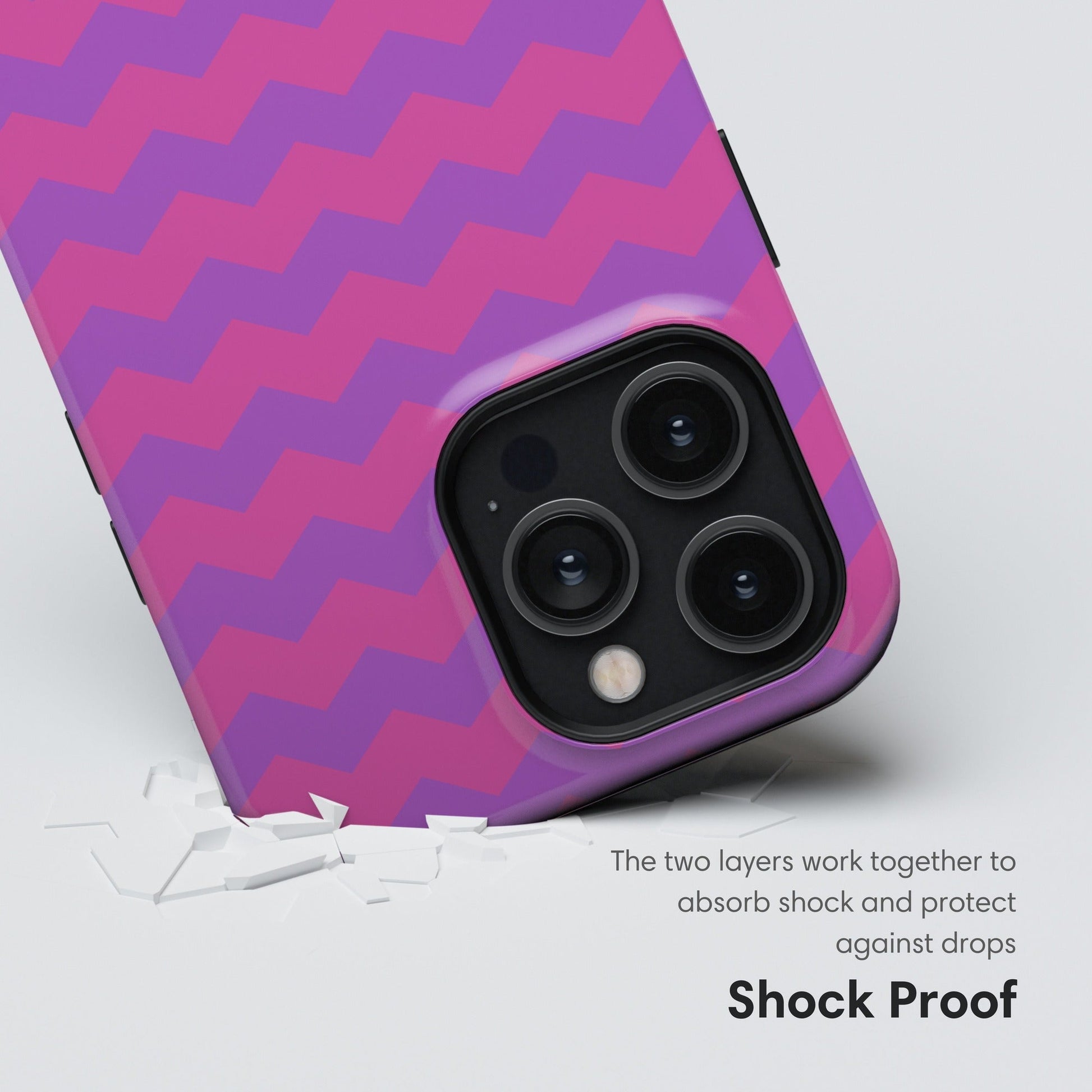 Pink and Purple Pattern Tough Case shockproof