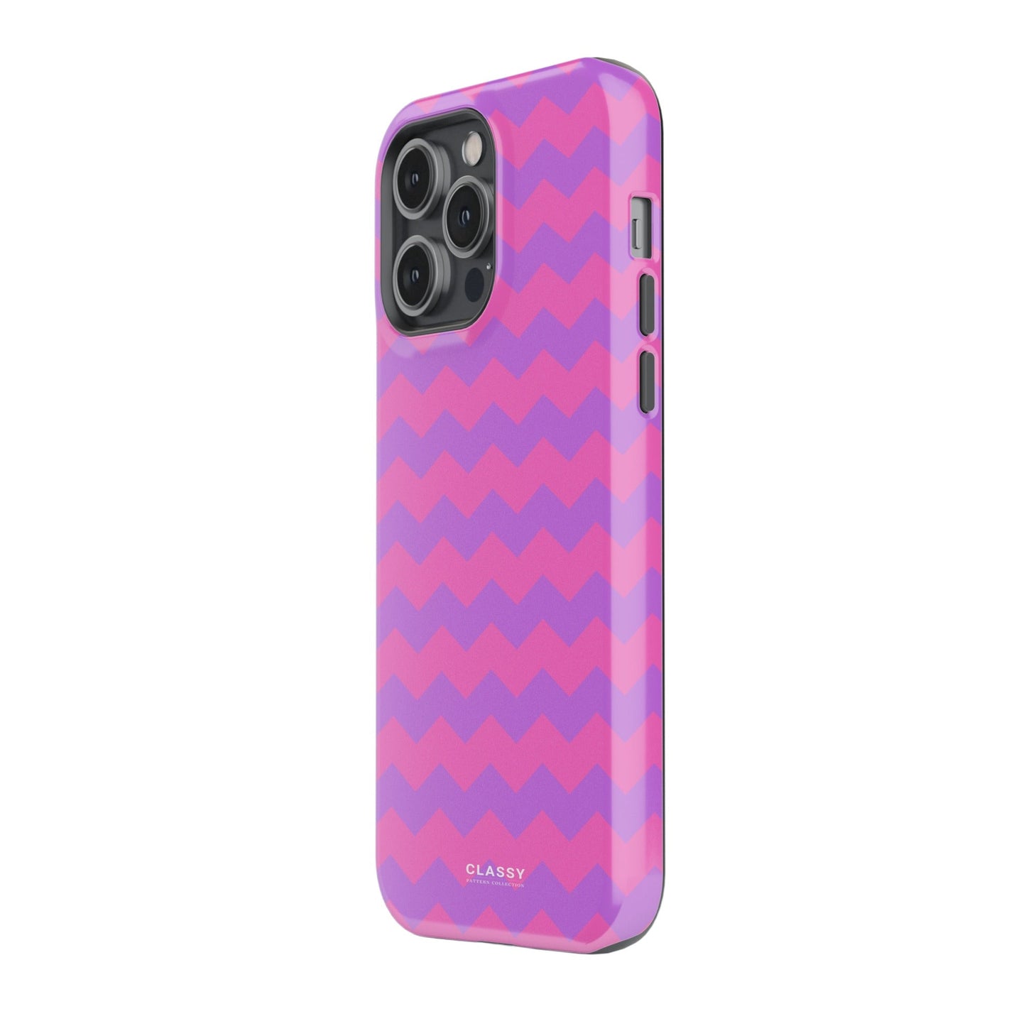 Pink and Purple Pattern Tough Case side