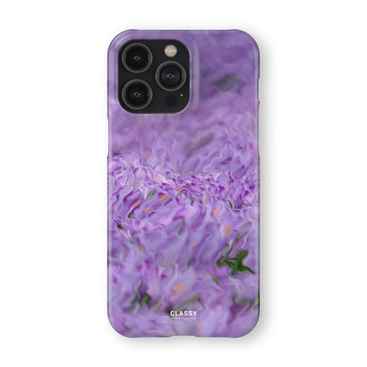 Purple Art Flower Snap Case front