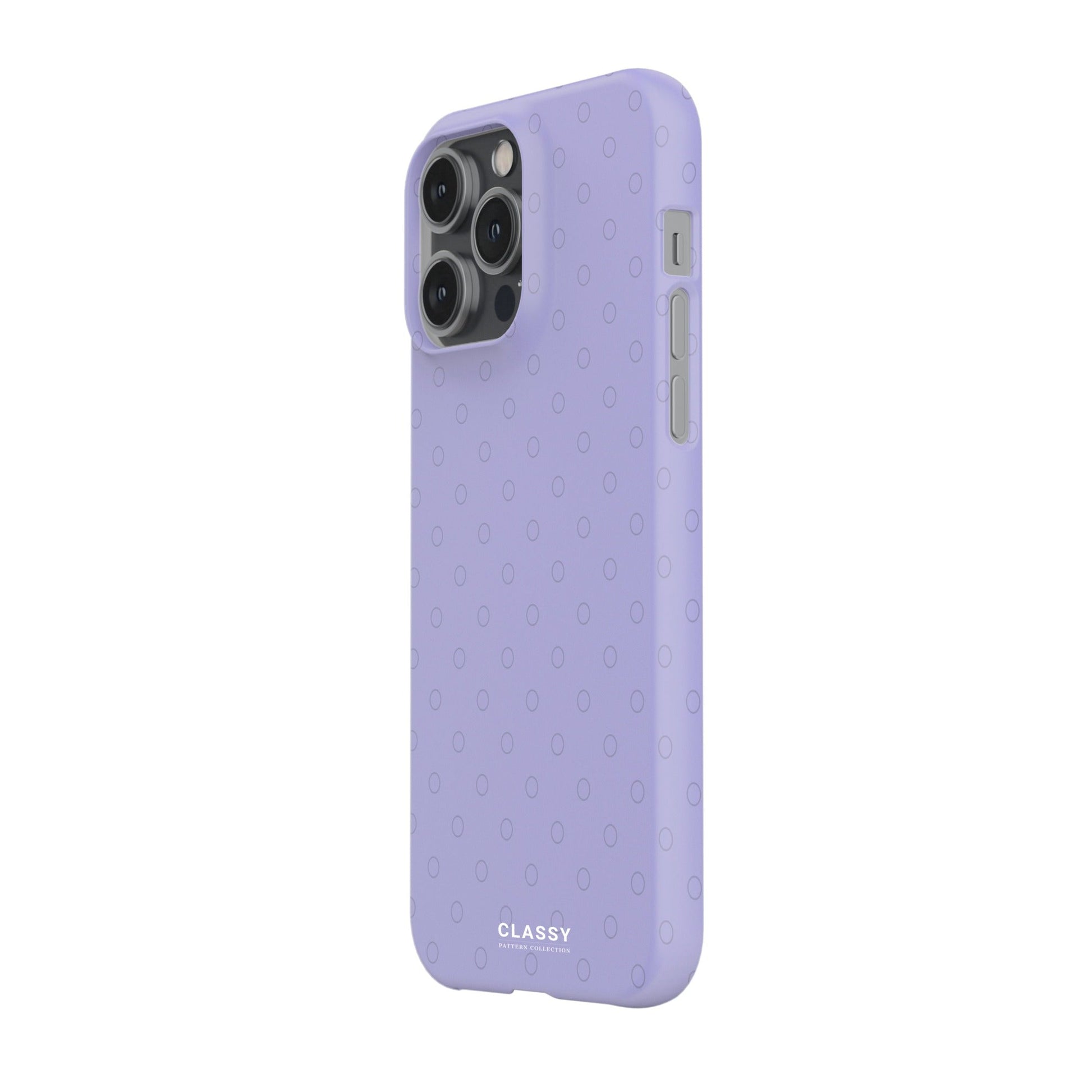 Purple Dots Snap Case side