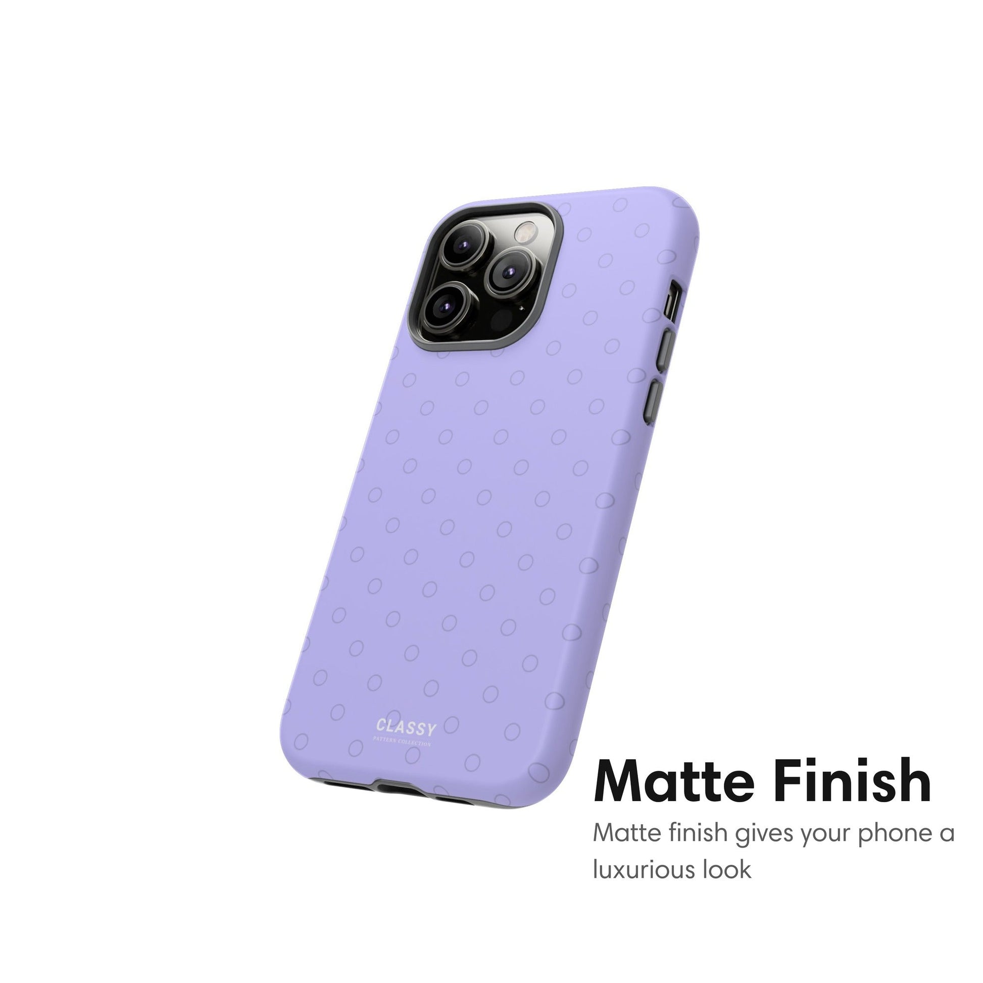 Purple Dots Tough Case matte