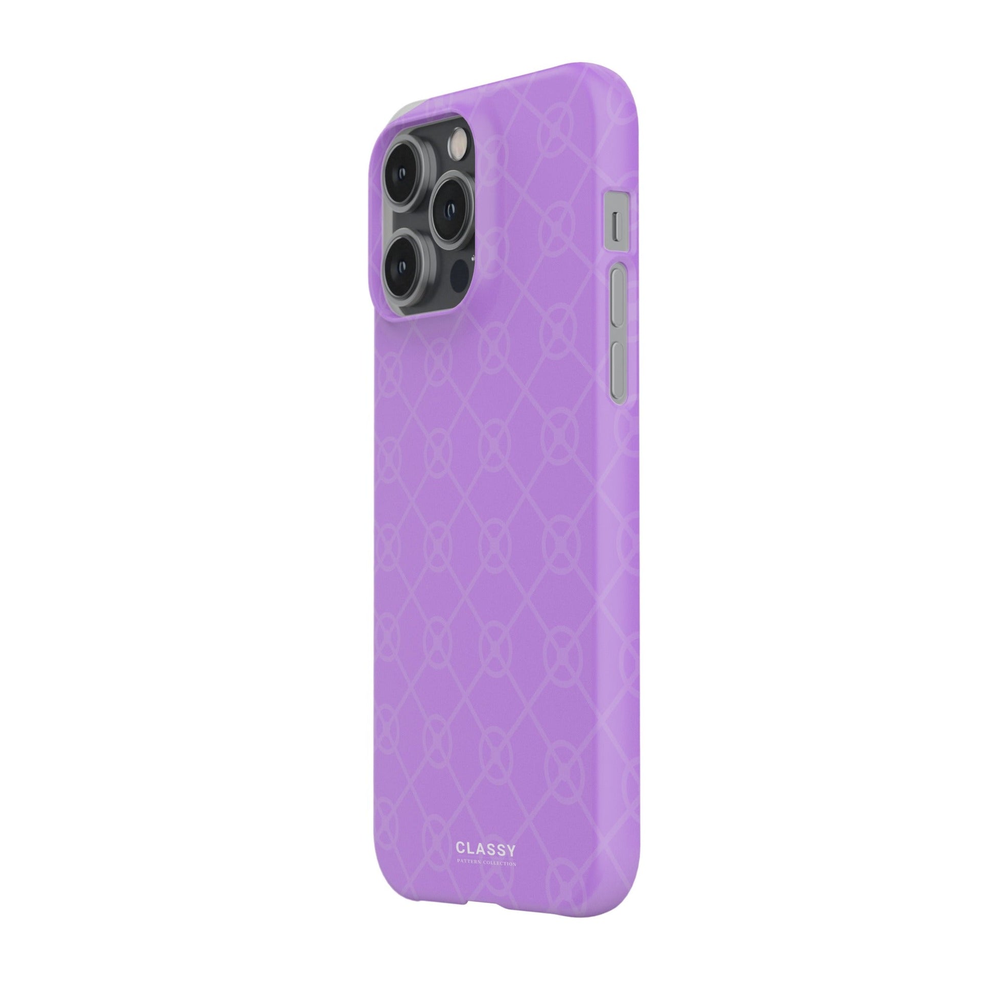 Purple Elegant Pattern Snap Case side