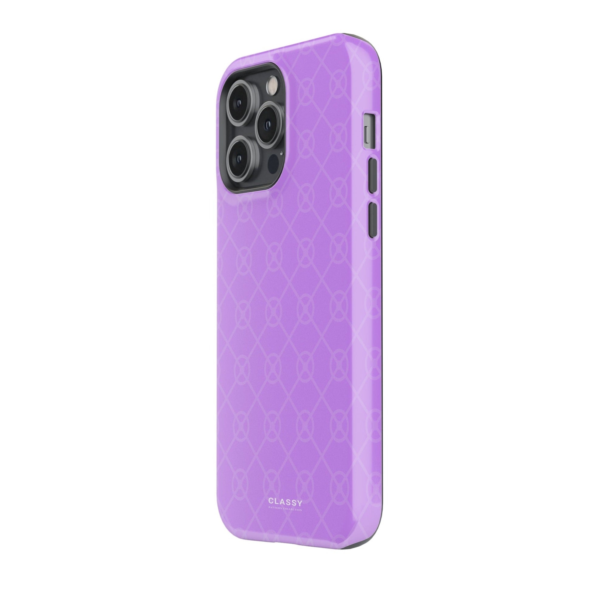 Purple Elegant Pattern Tough Case side