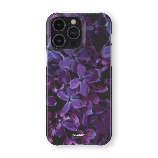 Purple Flower Art Snap Case front
