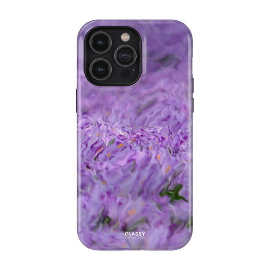 Purple Flower Pattern Tough Case front