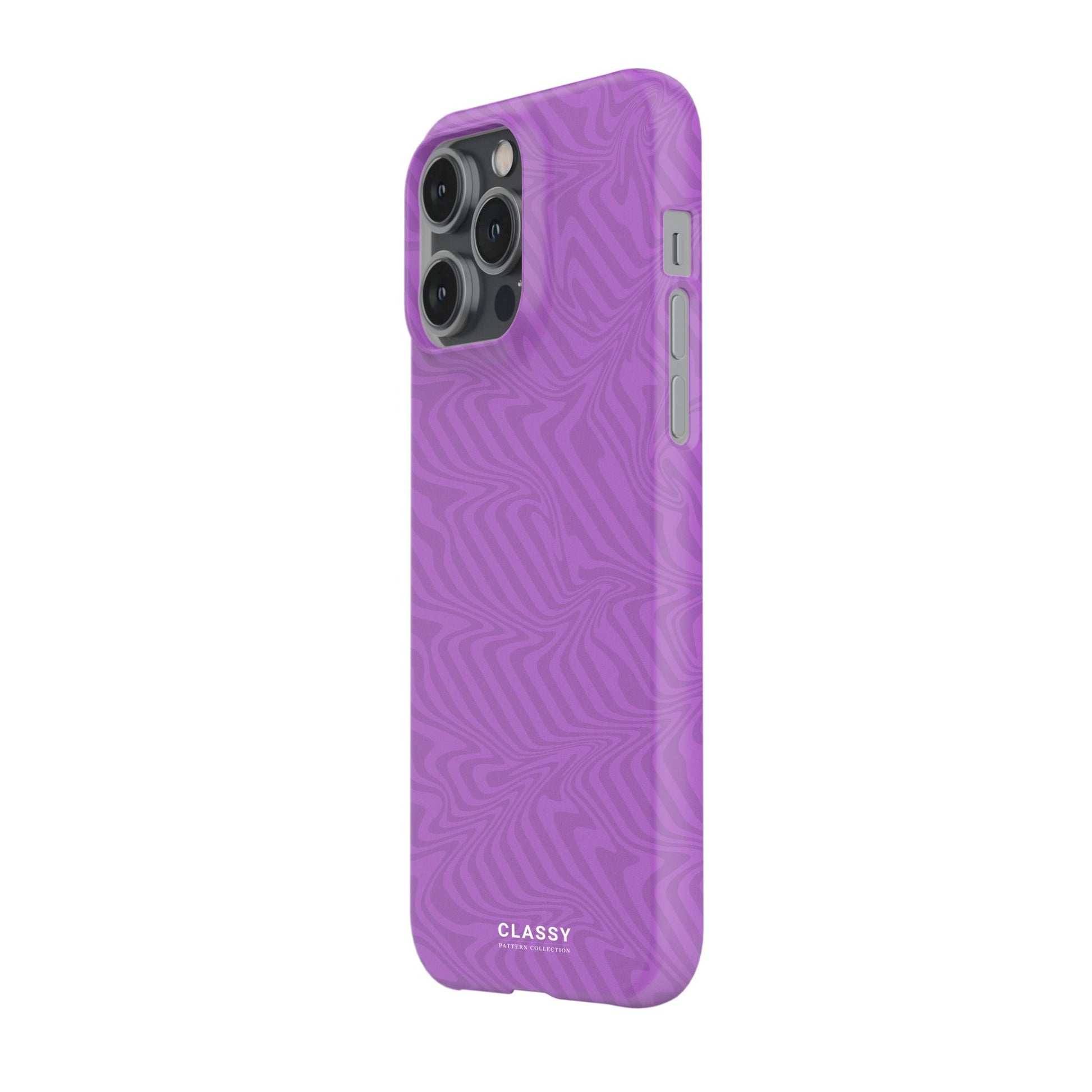 Purple Swirl Snap Case side