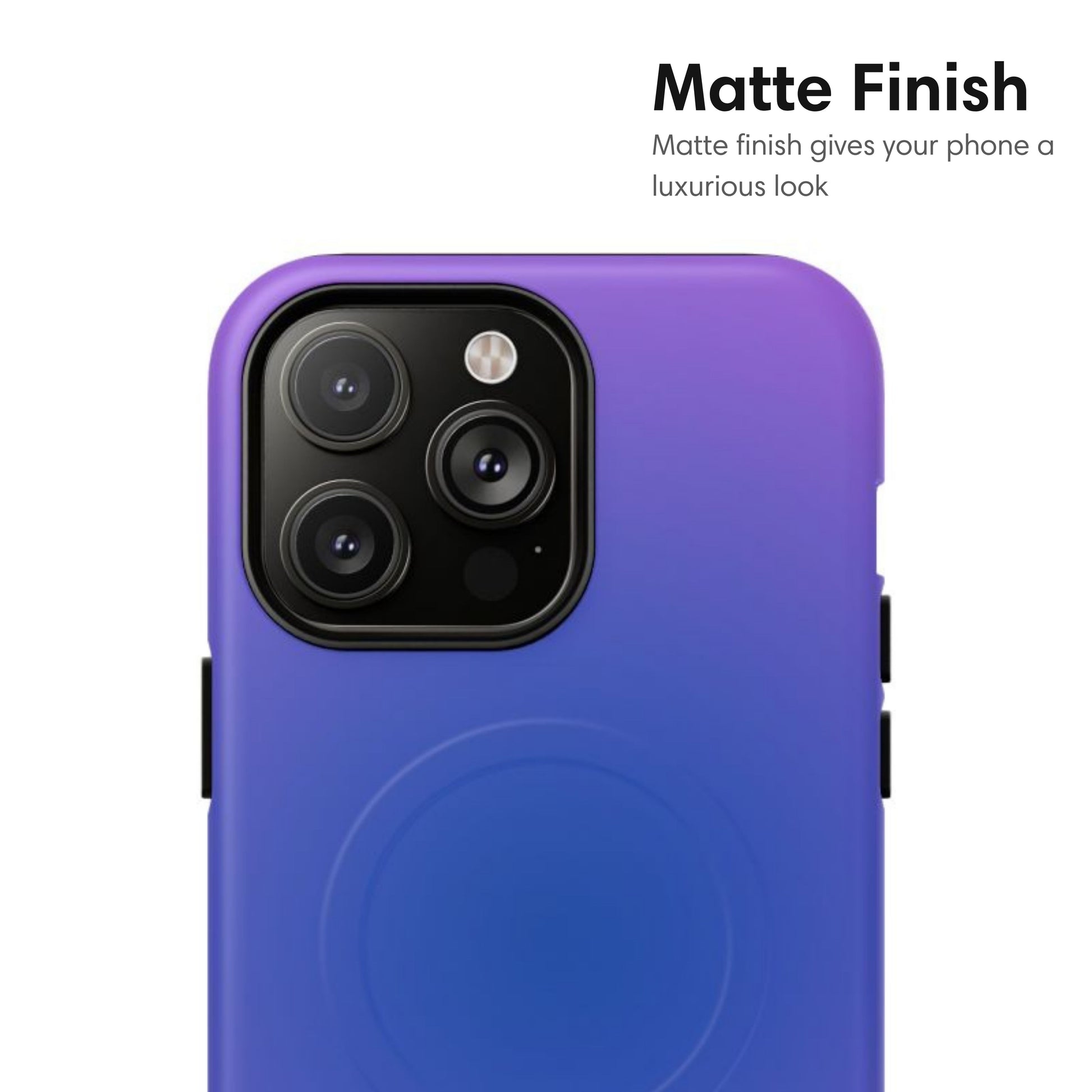 Purple and Blue Ombre MagSafe Tough Case matte
