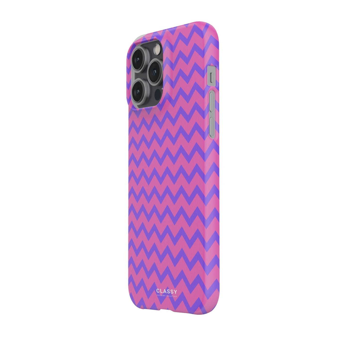 Purple and Pink Pattern Snap Case side