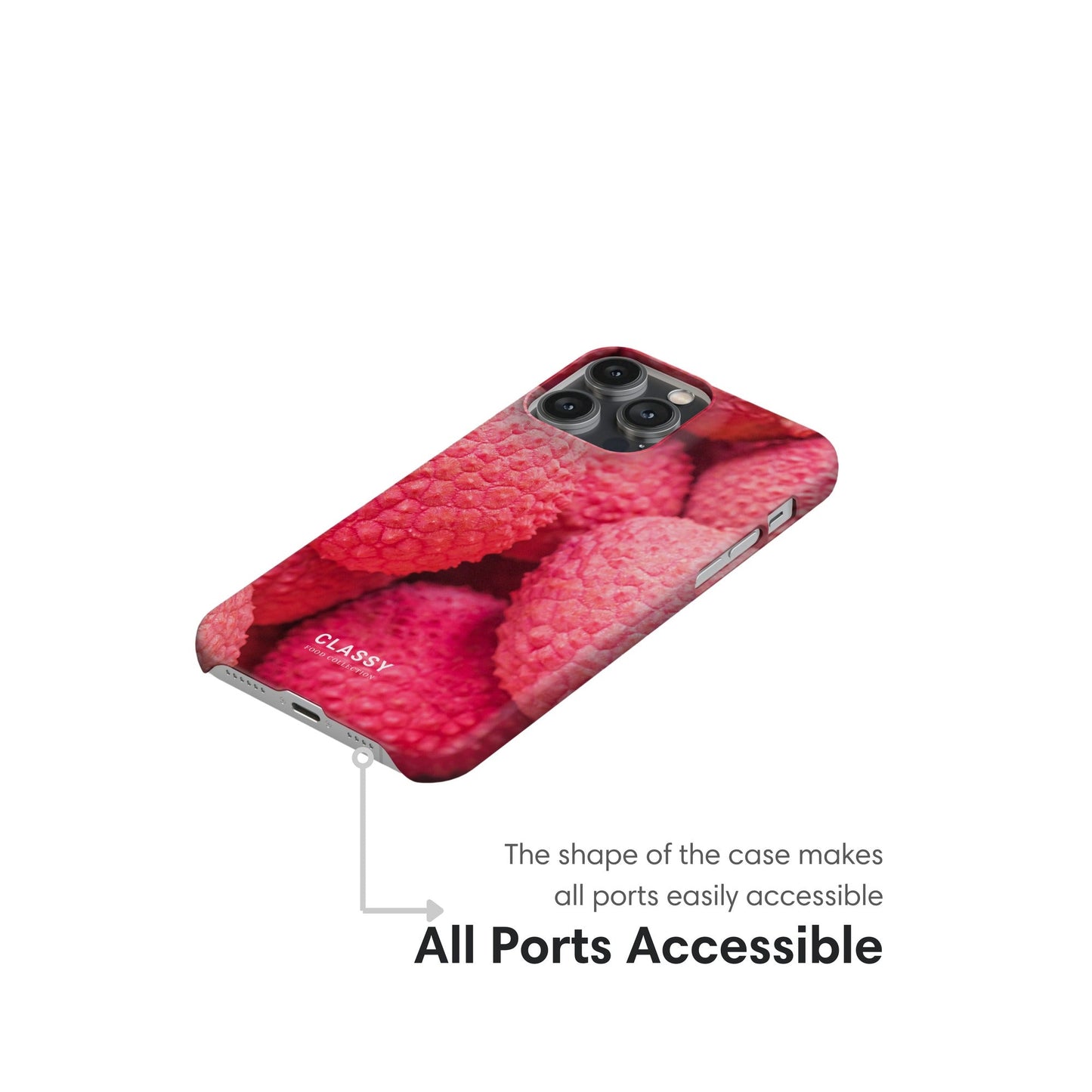 Raspberries Snap Case ports