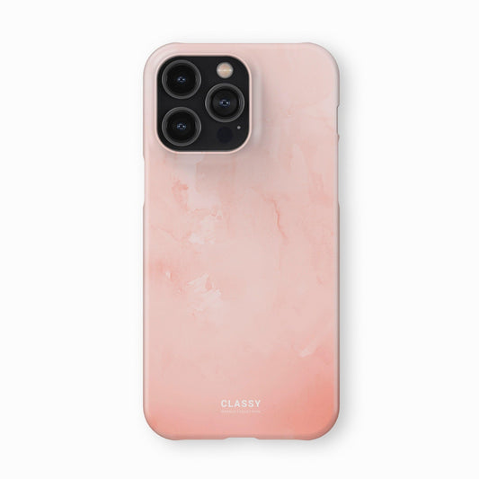 Simple Pink Marble Snap Case front