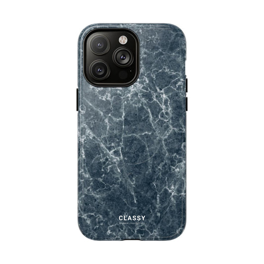 Teal Marble MagSafe Tough Case front