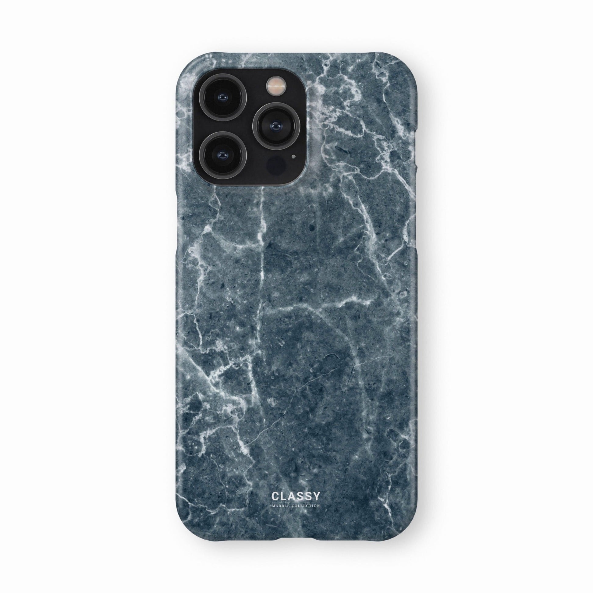 Teal Marble Snap Case front