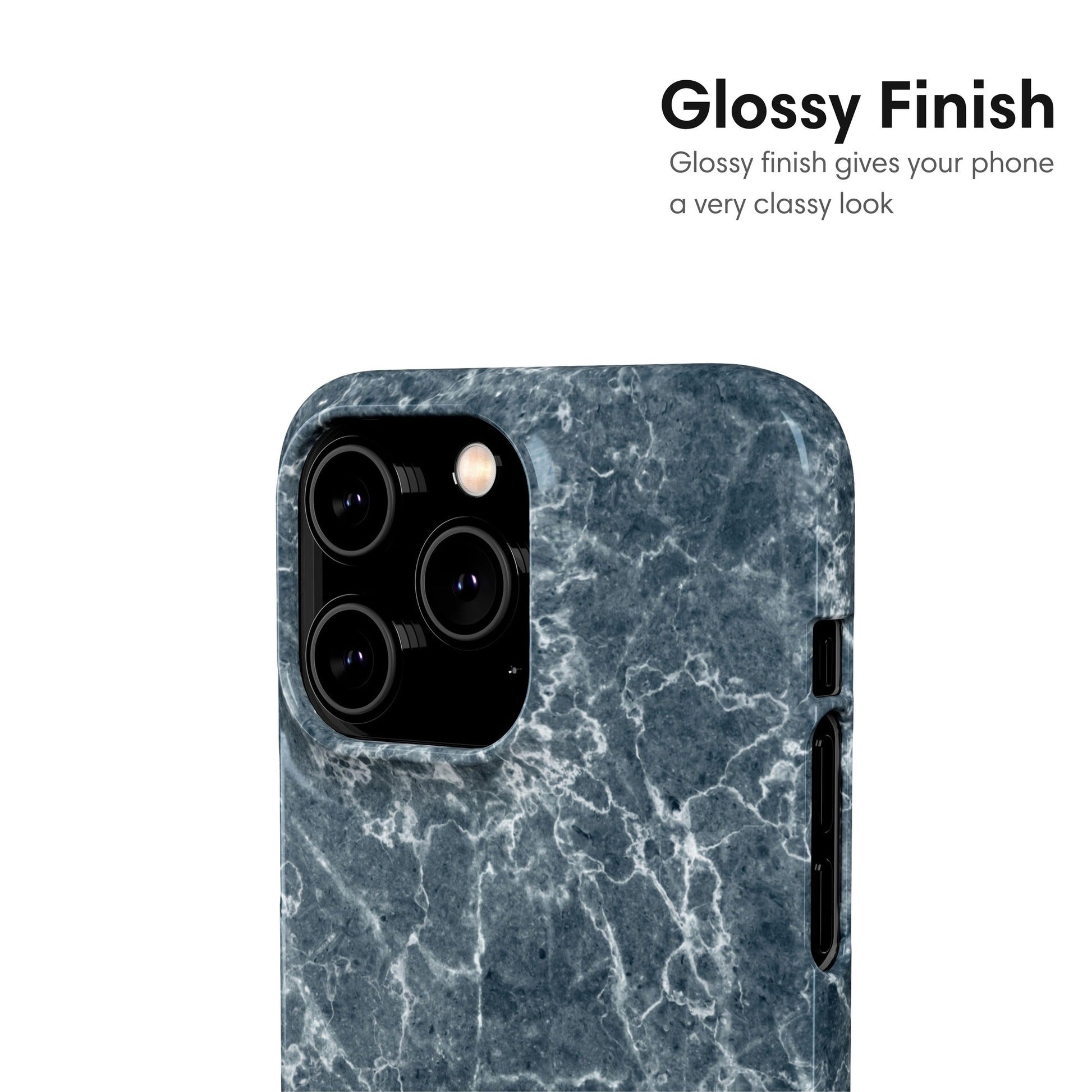 Teal Marble Snap Case glossy