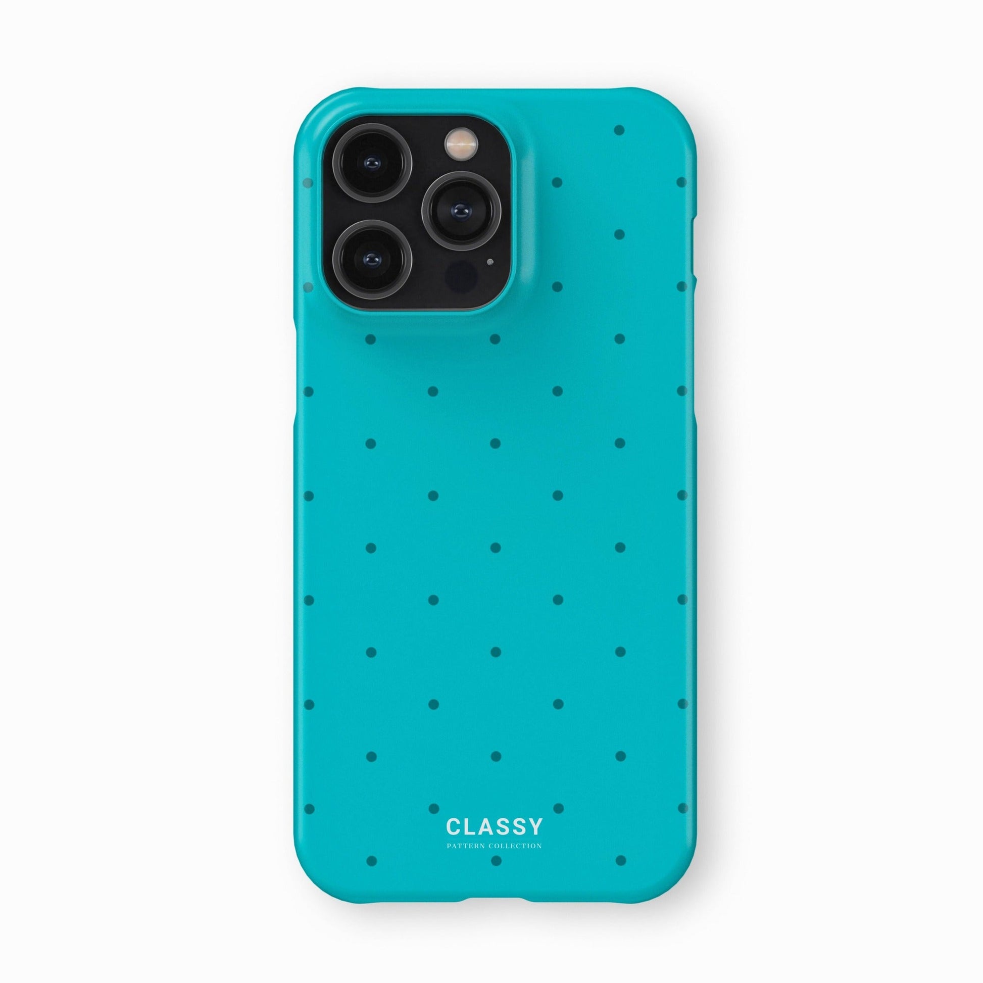 Turquoise Dots Snap Case front