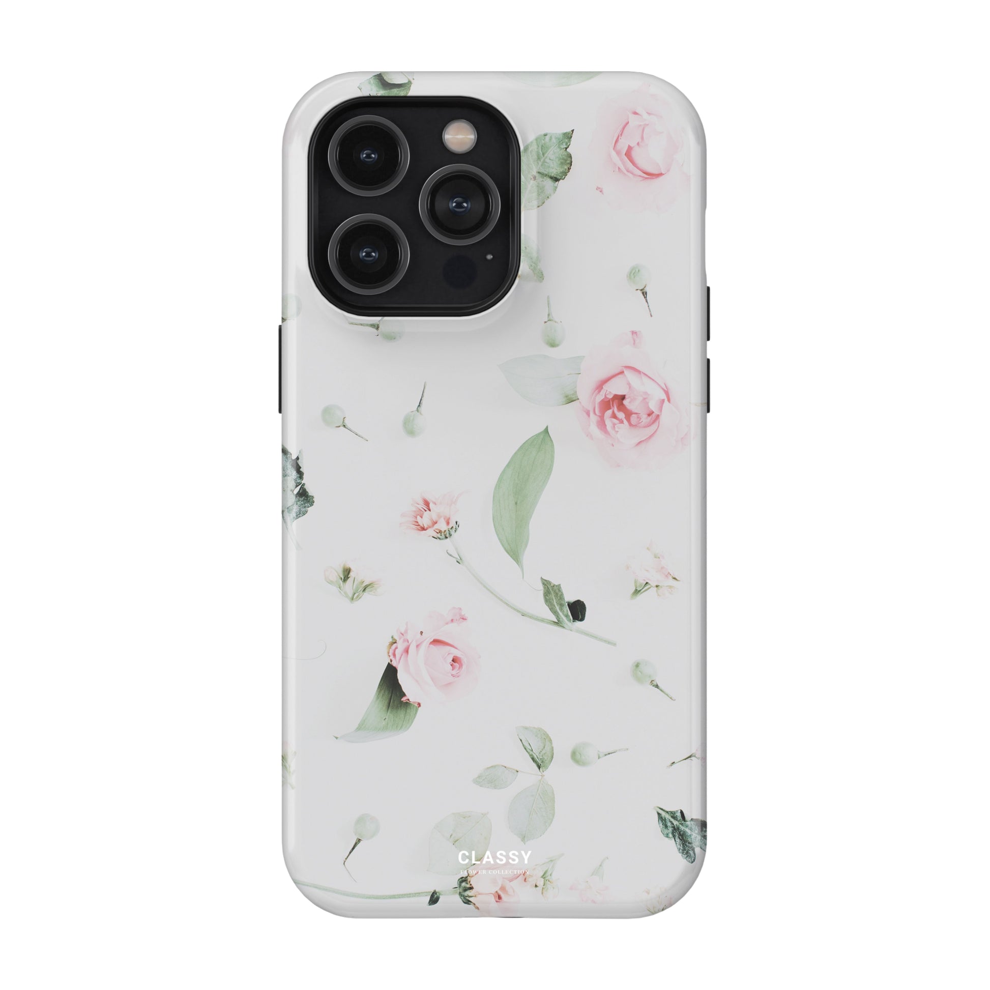 White Flower Tough Case front