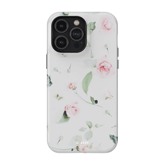 White Flower Tough Case front