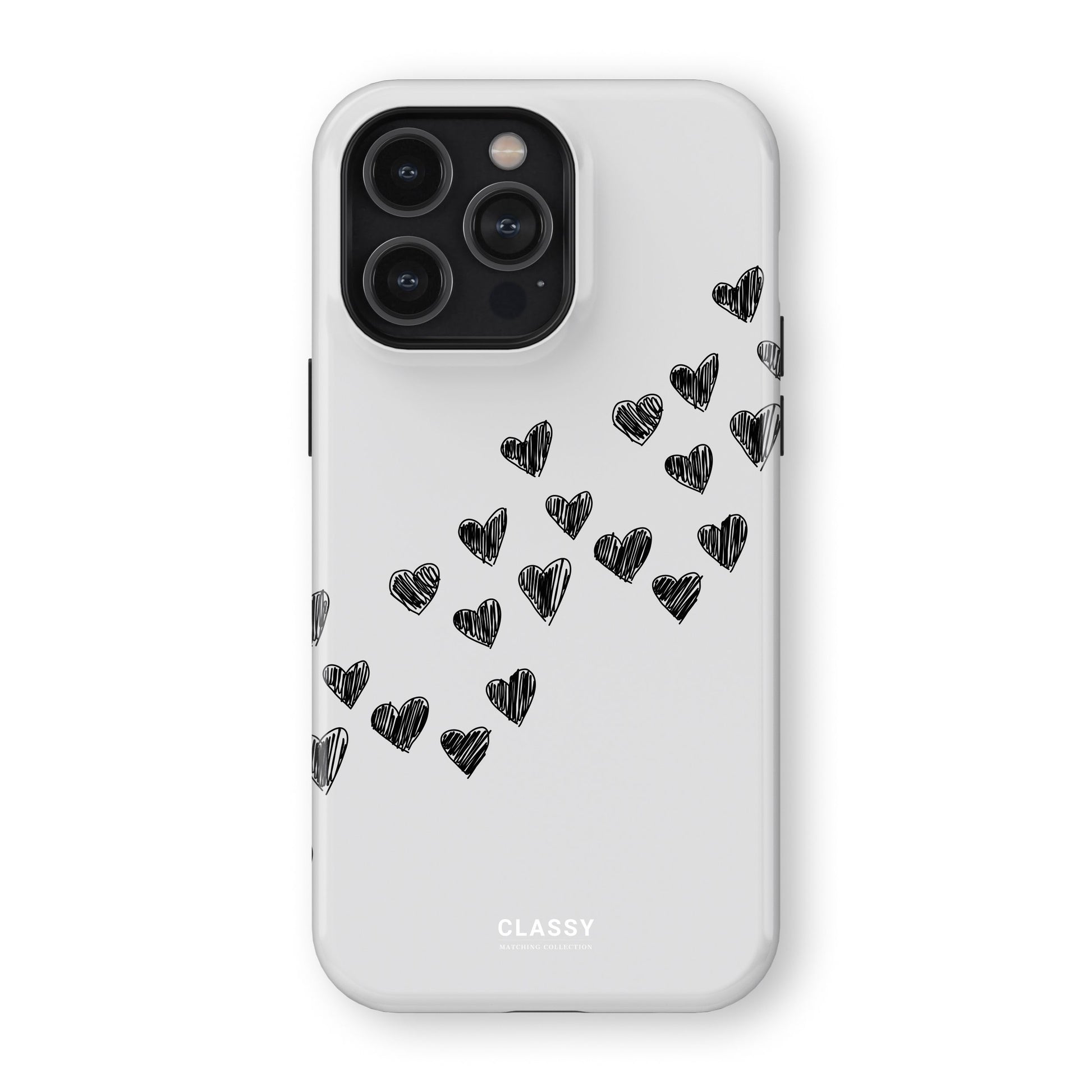 Couple Hearts Tough Case - White front