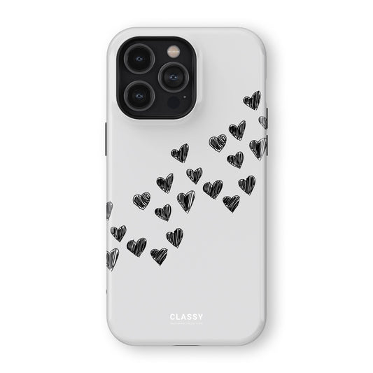 Couple Hearts Tough Case - White front