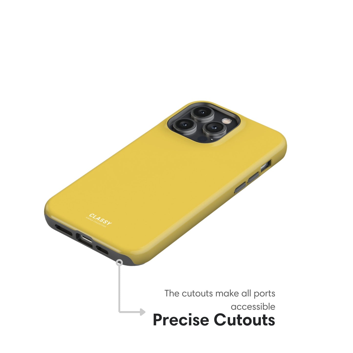 Yellow Tough Case cutouts