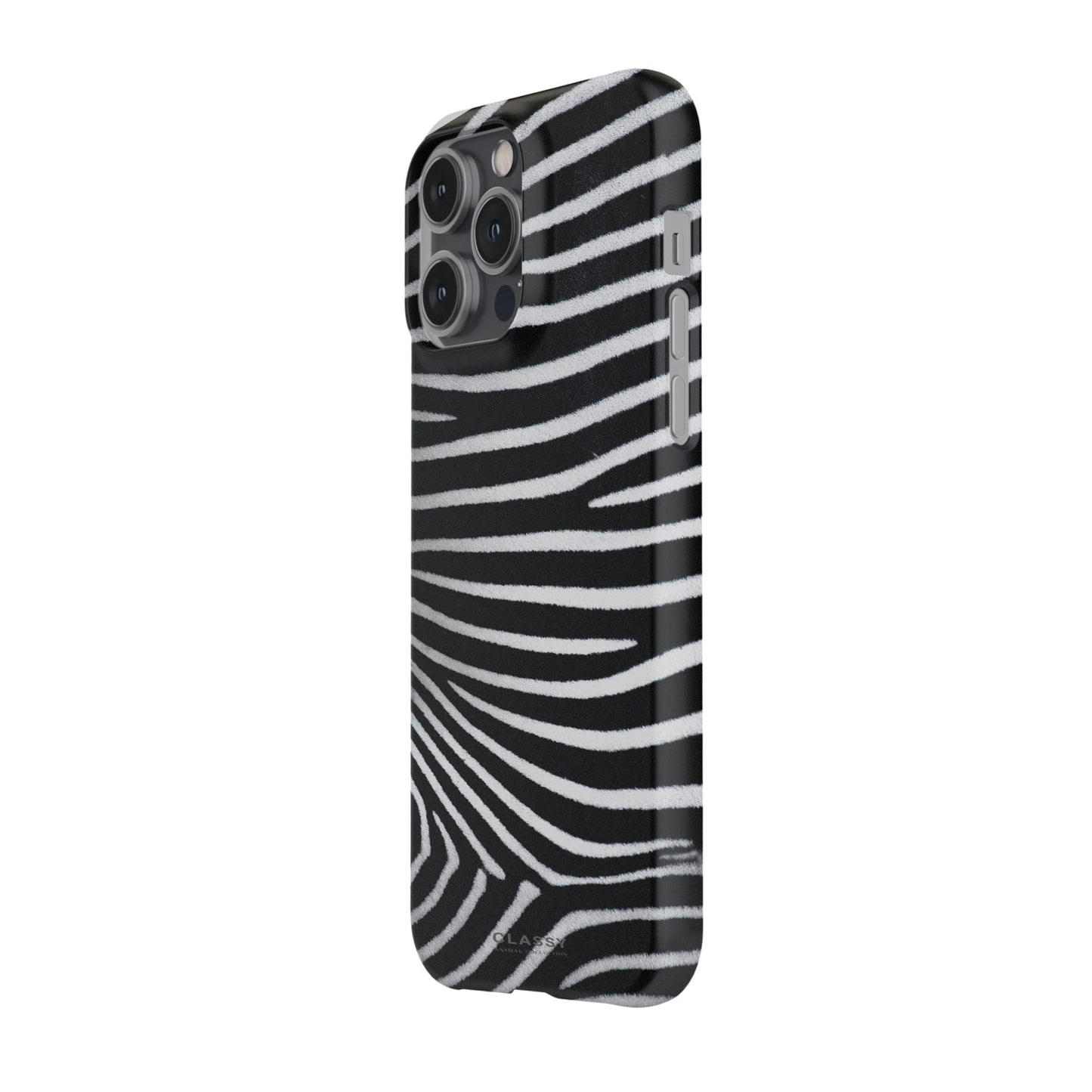 Zebra Pattern Snap Case side