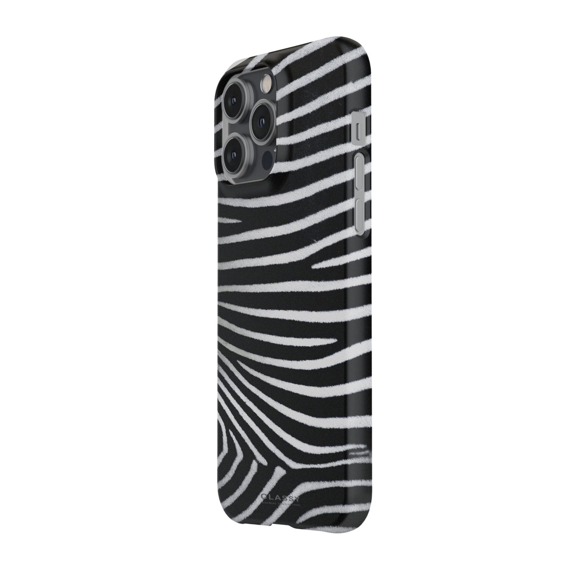 Zebra Pattern Snap Case side