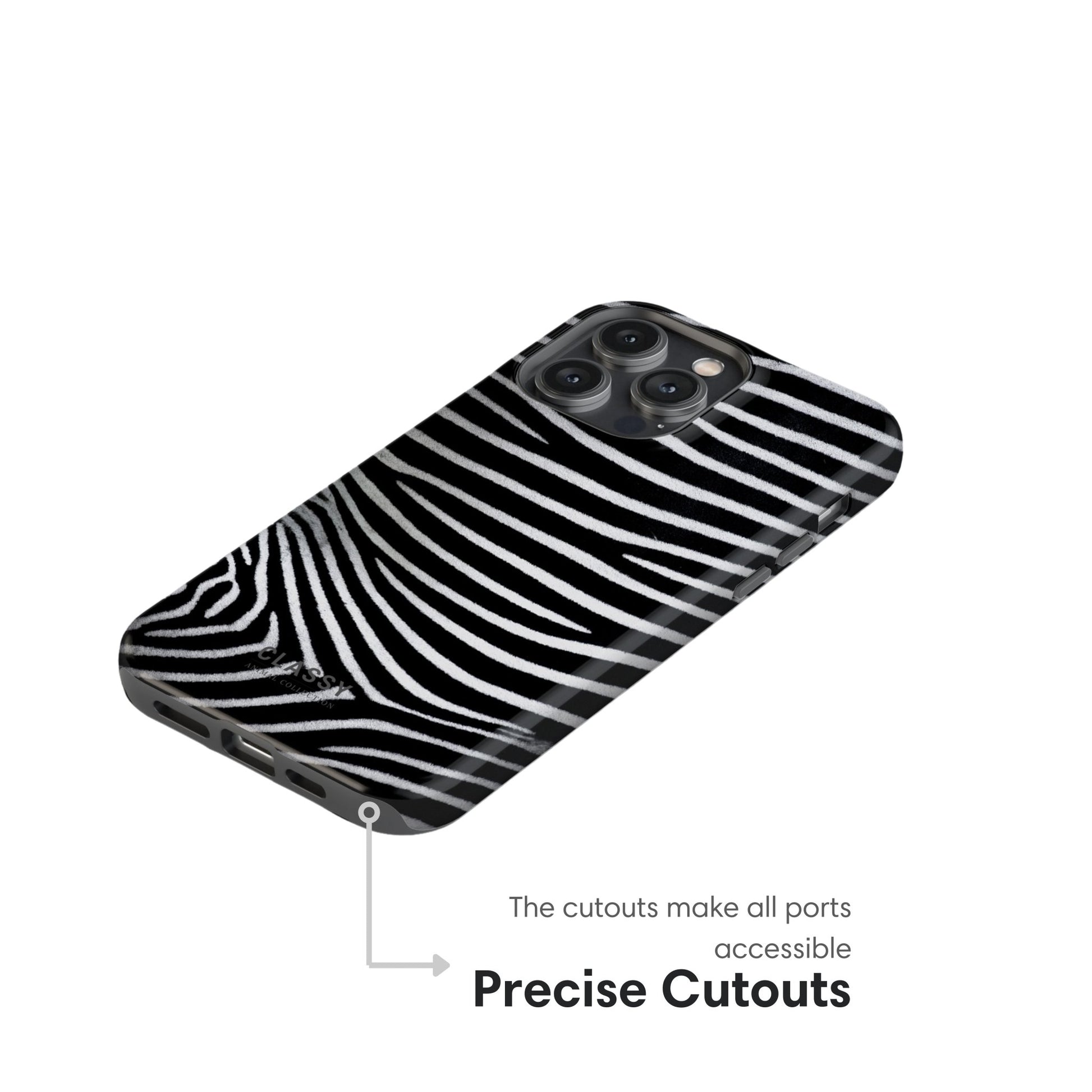 Zebra Stripes Pattern Tough Case cutouts