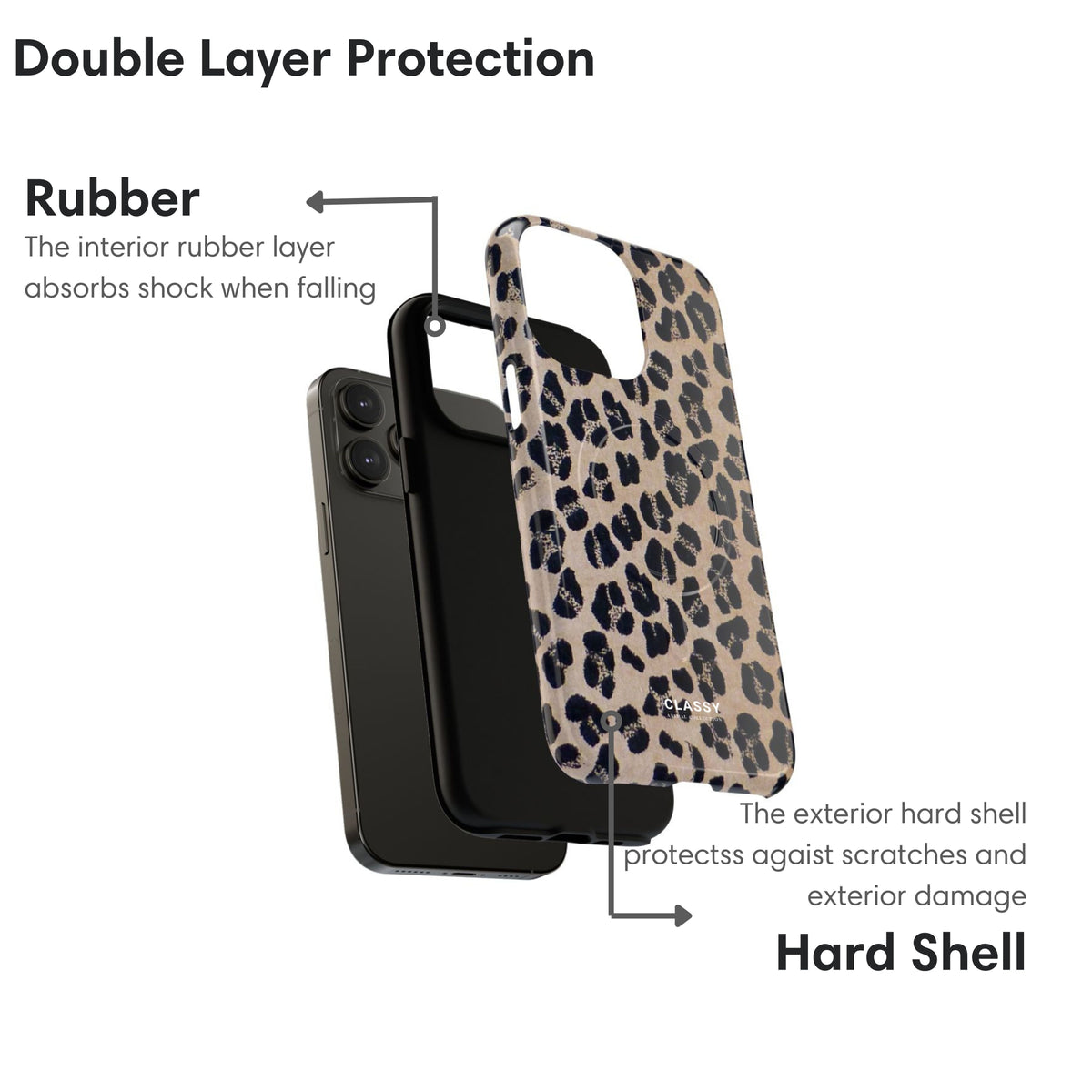 Anonymous Animal Print MagSafe Tough Case - Classy Cases - Phone Case - iPhone 17 - Glossy -