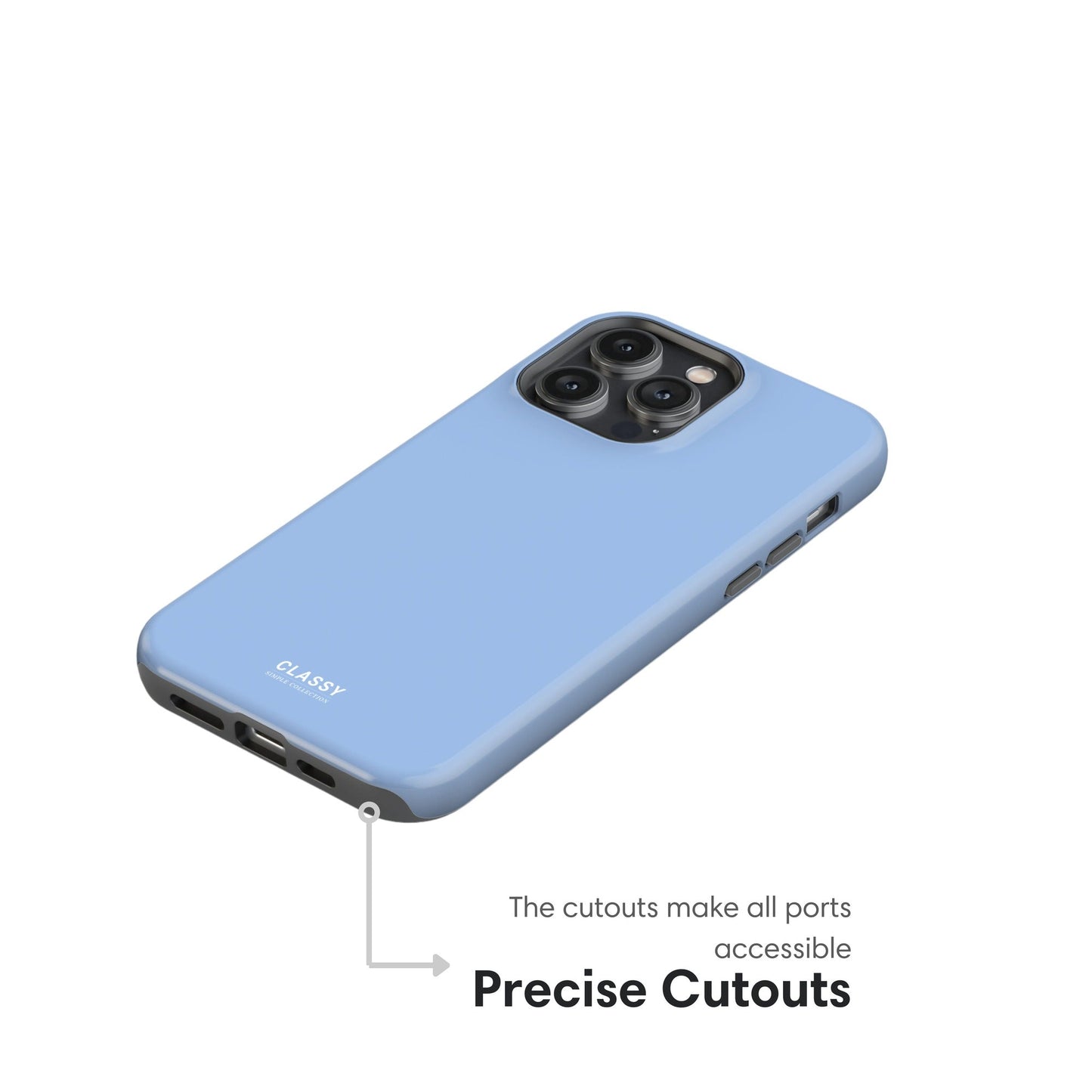 Baby Blue Tough Case - Classy Cases - Phone Case - iPhone 17 - Glossy - 
