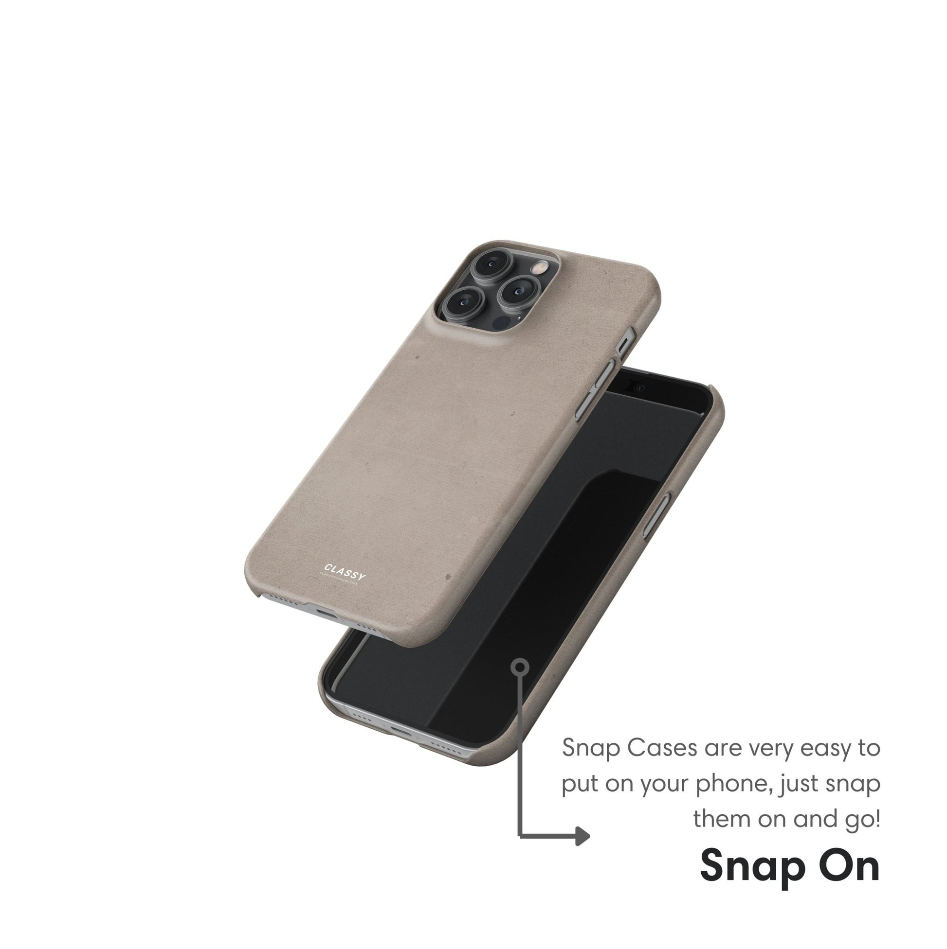 Beige Elegant Snap Case - Classy Cases - Phone Case - iPhone 17 - Glossy - 