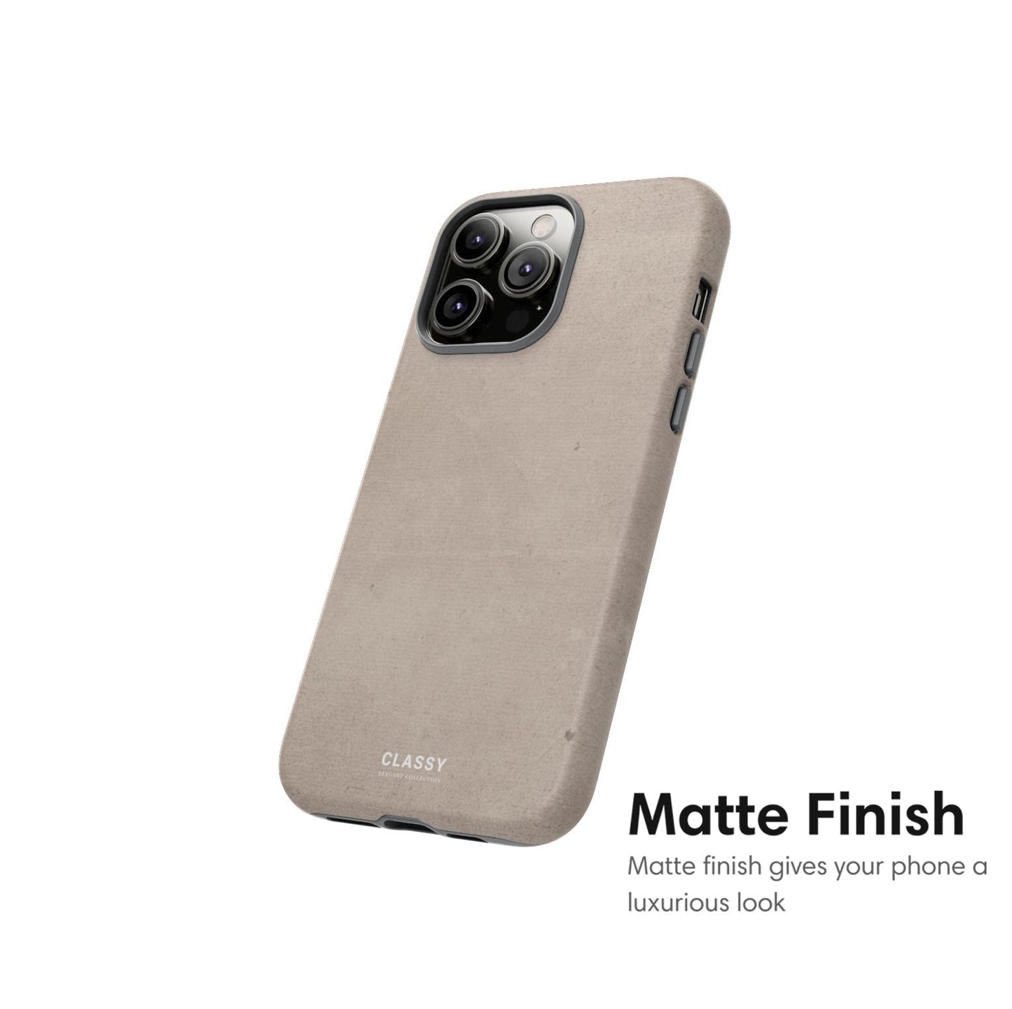 Beige Elegant Tough Case - Classy Cases - Phone Case - iPhone 17 - Glossy - 
