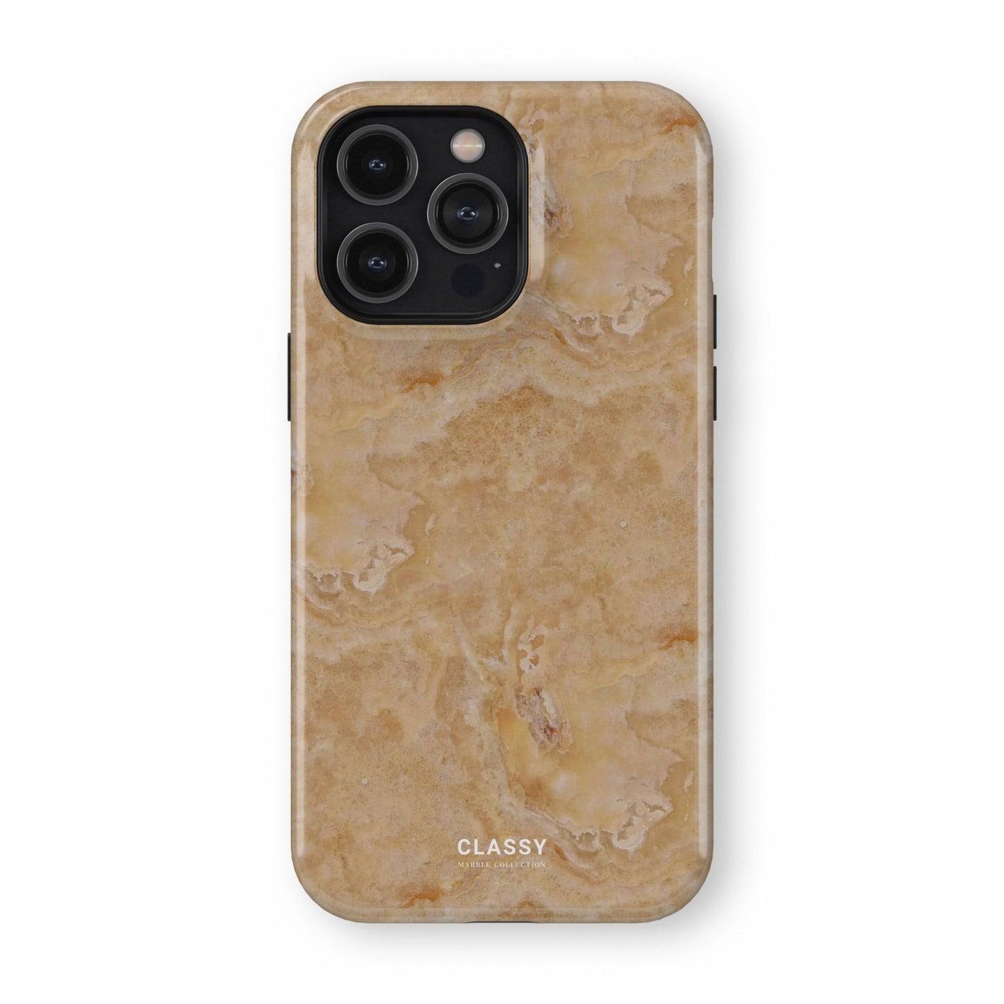 Beige Marble Tough Case - Classy Cases - Phone Case - iPhone 15 - Glossy - 