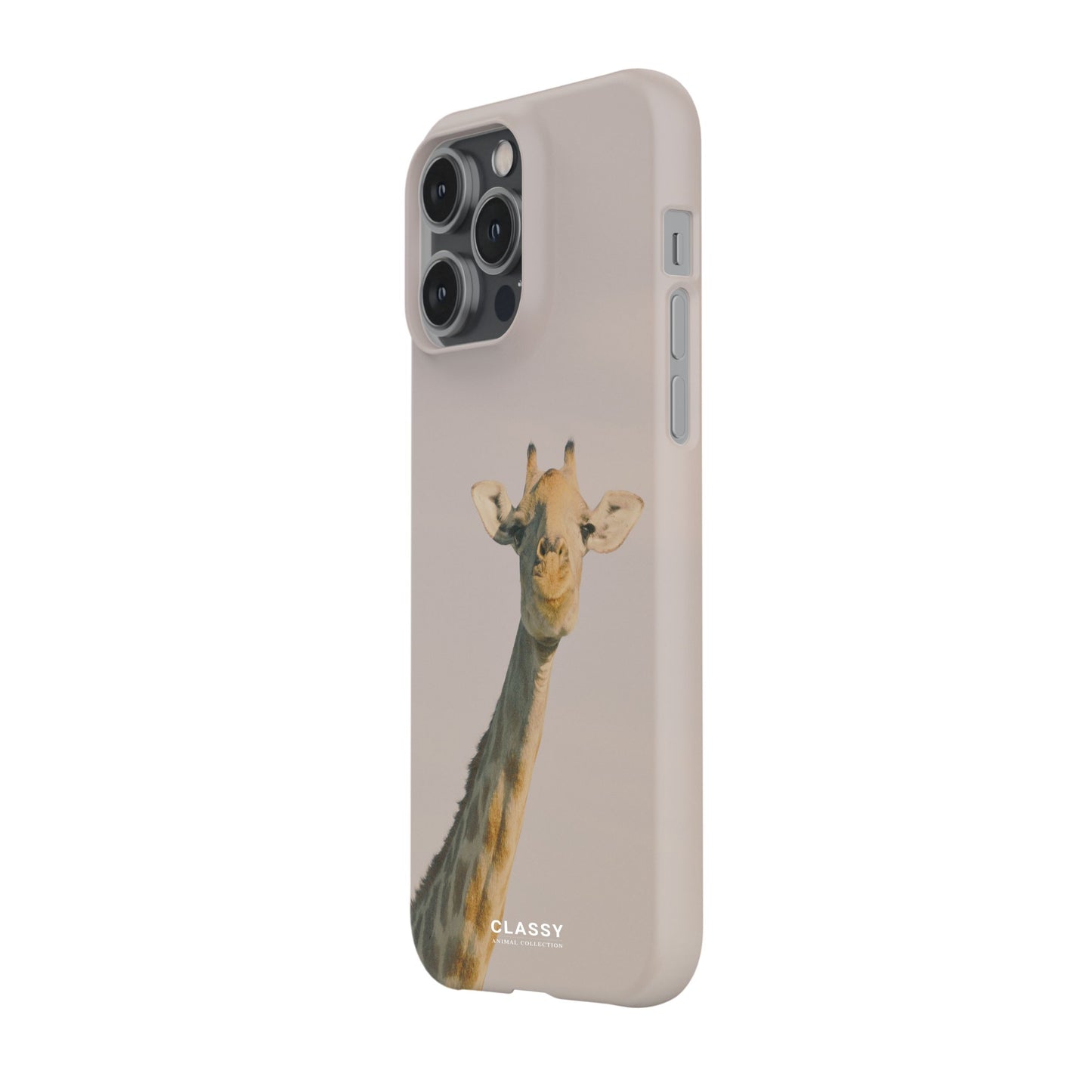 Vintage Beige Giraffe Snap Case side