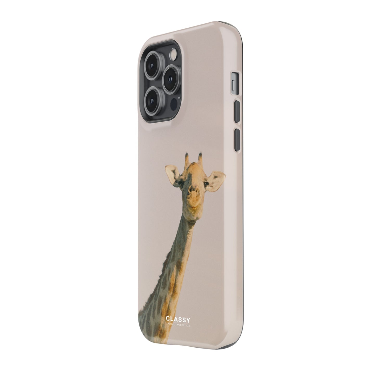 Vintage Giraffe Beige Tough Case side