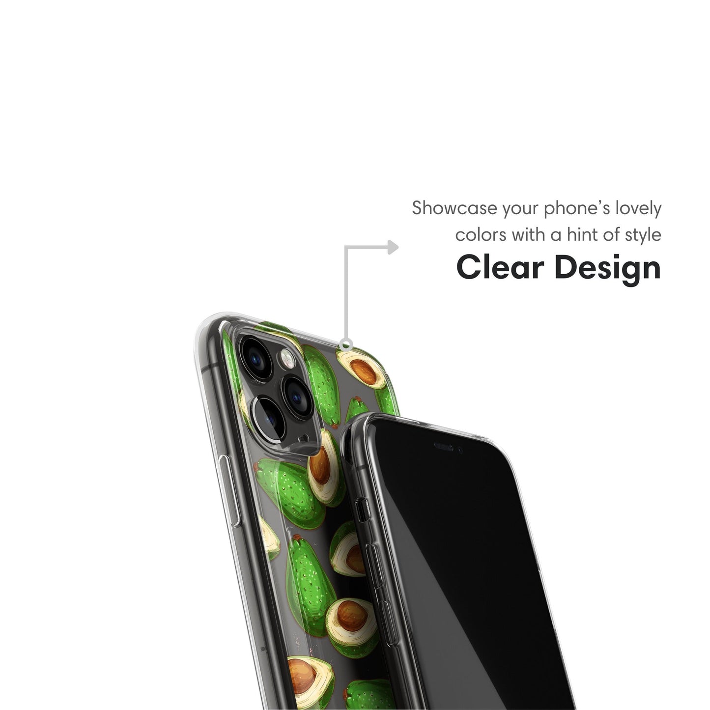 Big Avocados Clear Case - Classy Cases - Phone Case - iPhone 16 Pro - Without gift packaging - 