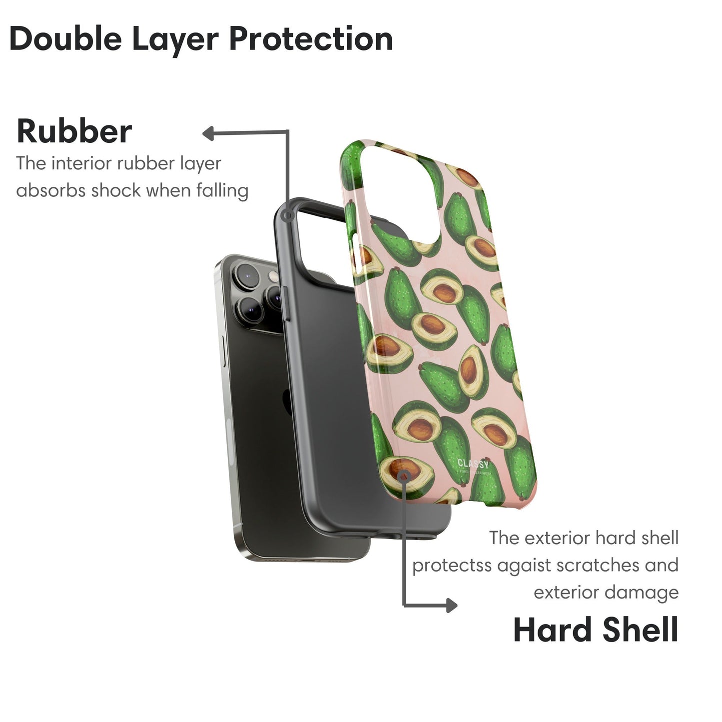 Big Avocados Tough Case - Classy Cases - Phone Case - iPhone 17 - Glossy - 