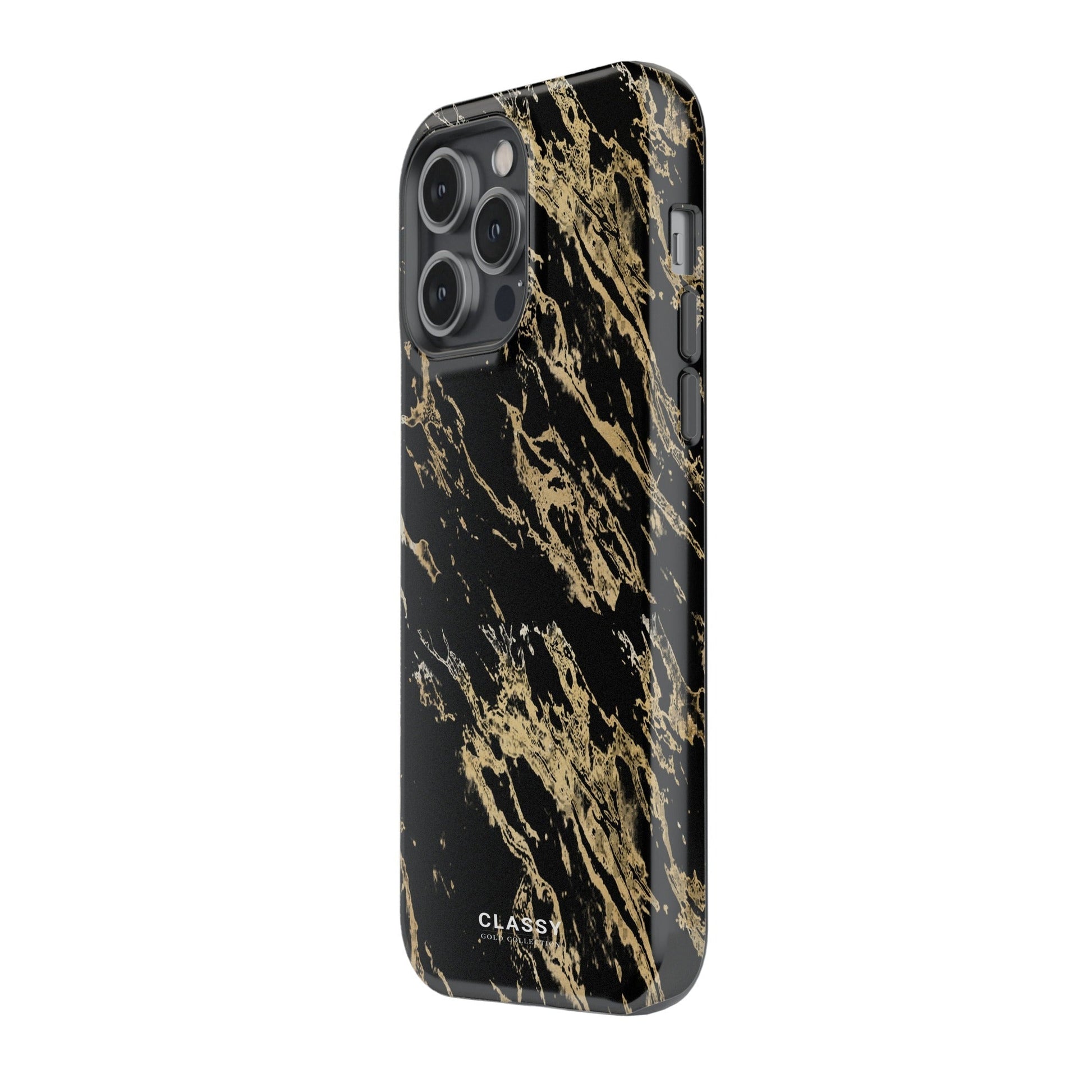 Black and Gold Pattern Tough Case - Classy Cases - Phone Case - iPhone 17 - Glossy - 
