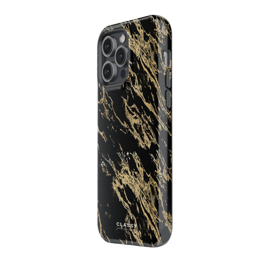 Black and Gold Pattern Tough Case - Classy Cases - Phone Case - iPhone 17 - Glossy - 