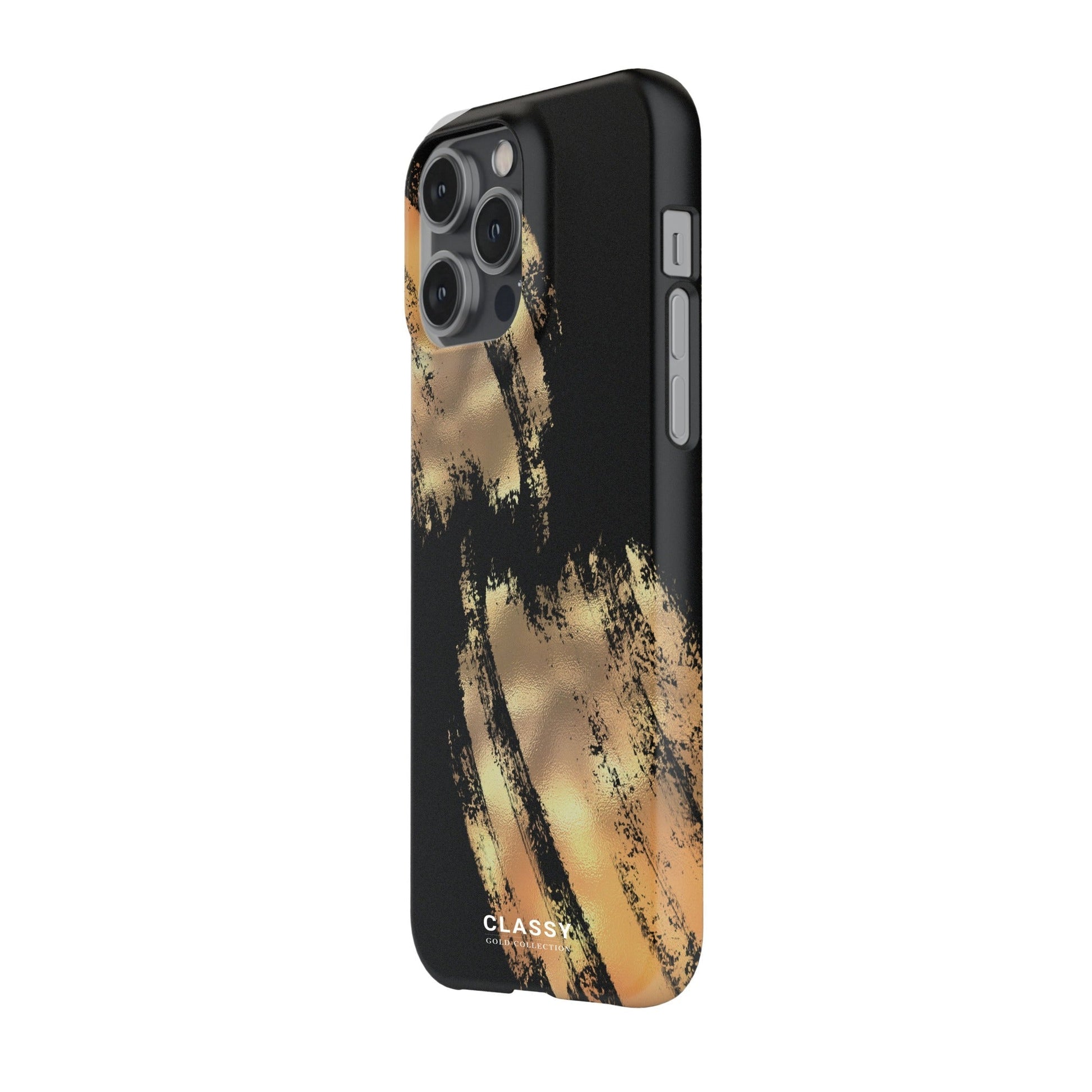 Black and Gold Snap Case - Classy Cases - Phone Case - iPhone 17 - Glossy - 