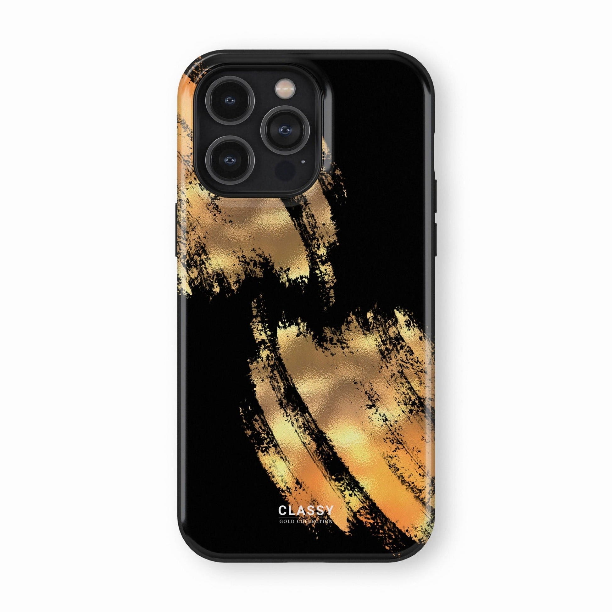 Black and Gold Tough Case - Classy Cases - Phone Case - iPhone 17 - Glossy - 
